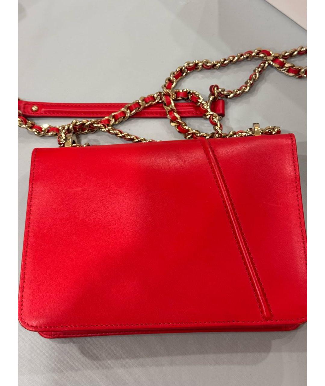 CAROLINA HERRERA Красная сумка через плечо, фото 2