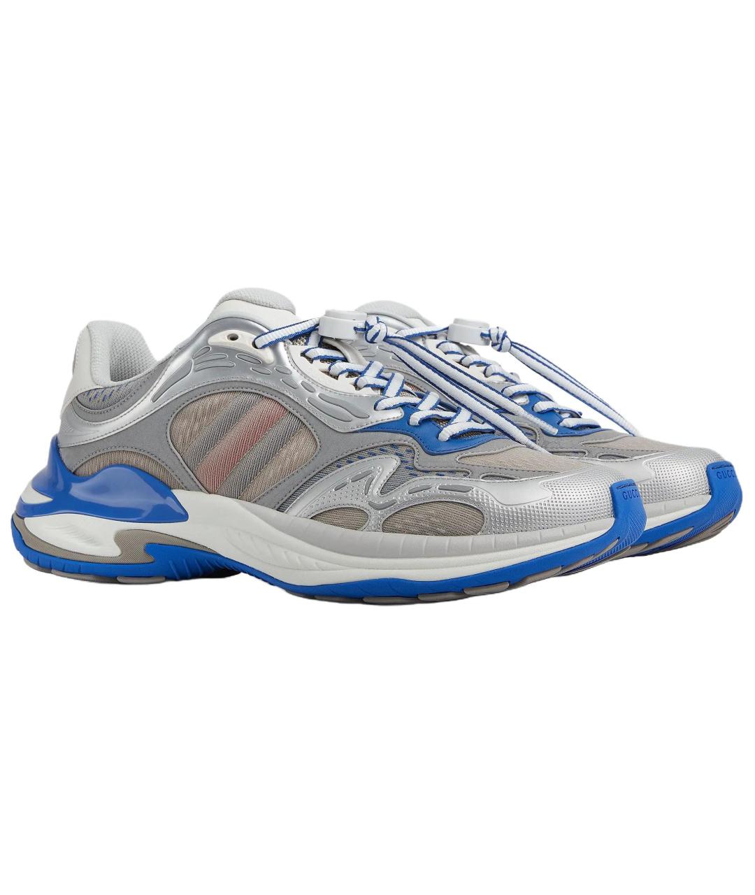 GUCCI Мульти кожаные высокие кроссовки / кеды, фото 2