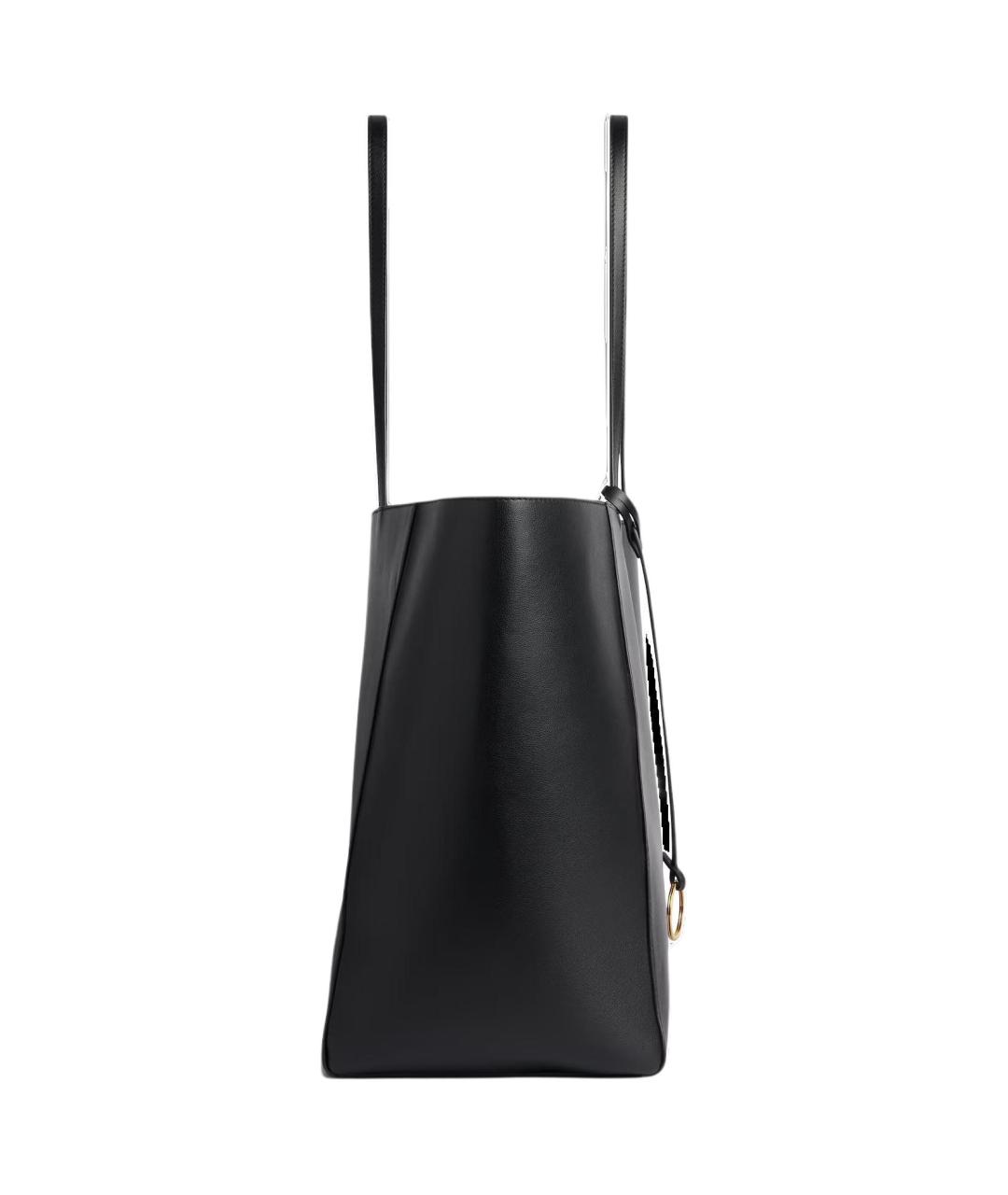 BALENCIAGA Черная кожаная сумка тоут, фото 3