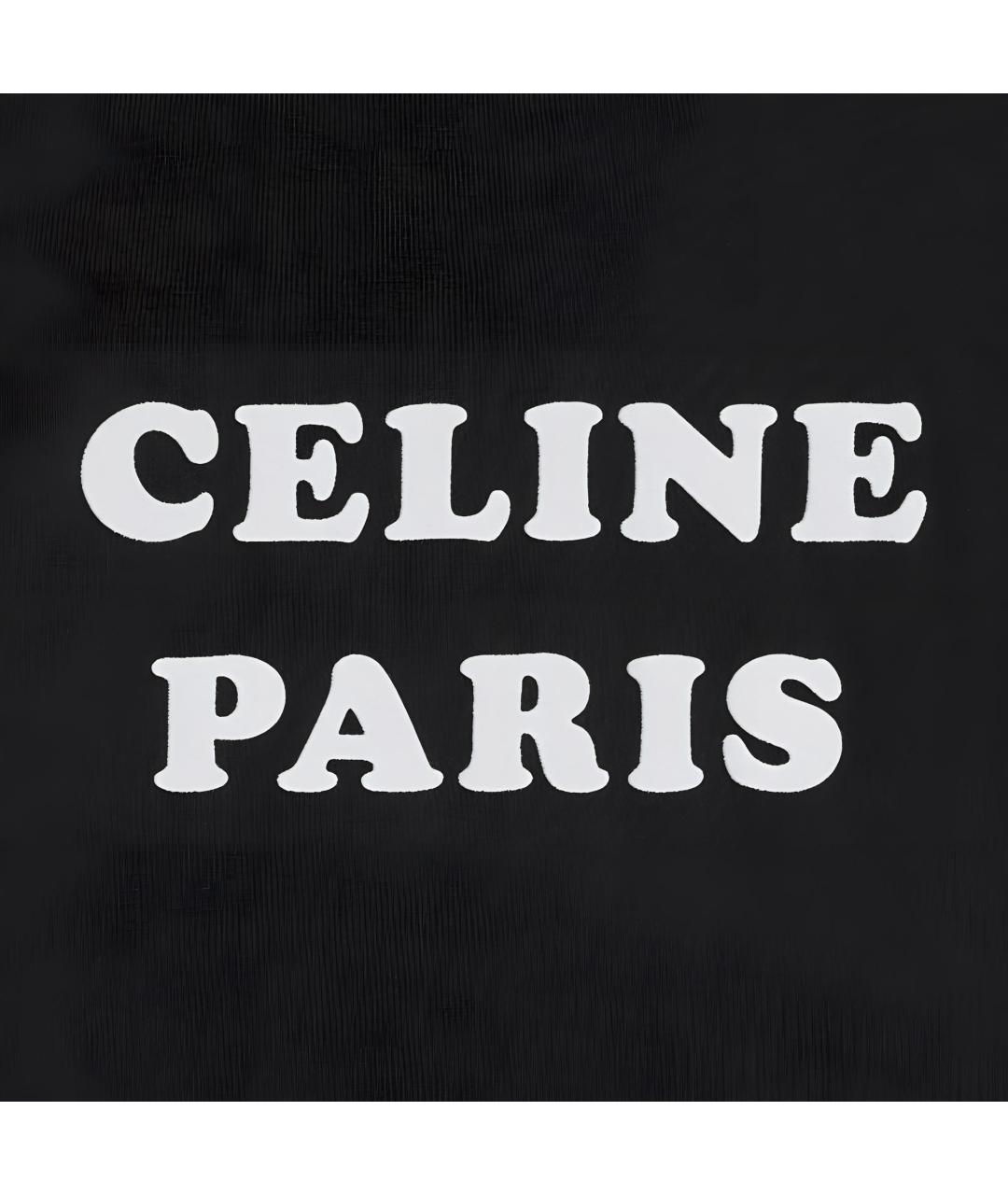 CELINE Черная футболка, фото 4