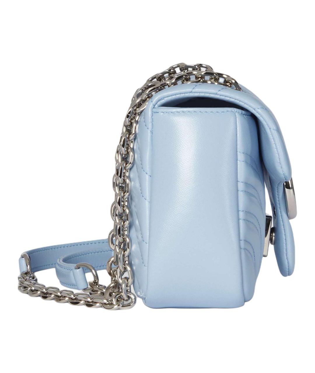 GUCCI Голубая кожаная сумка через плечо, фото 3