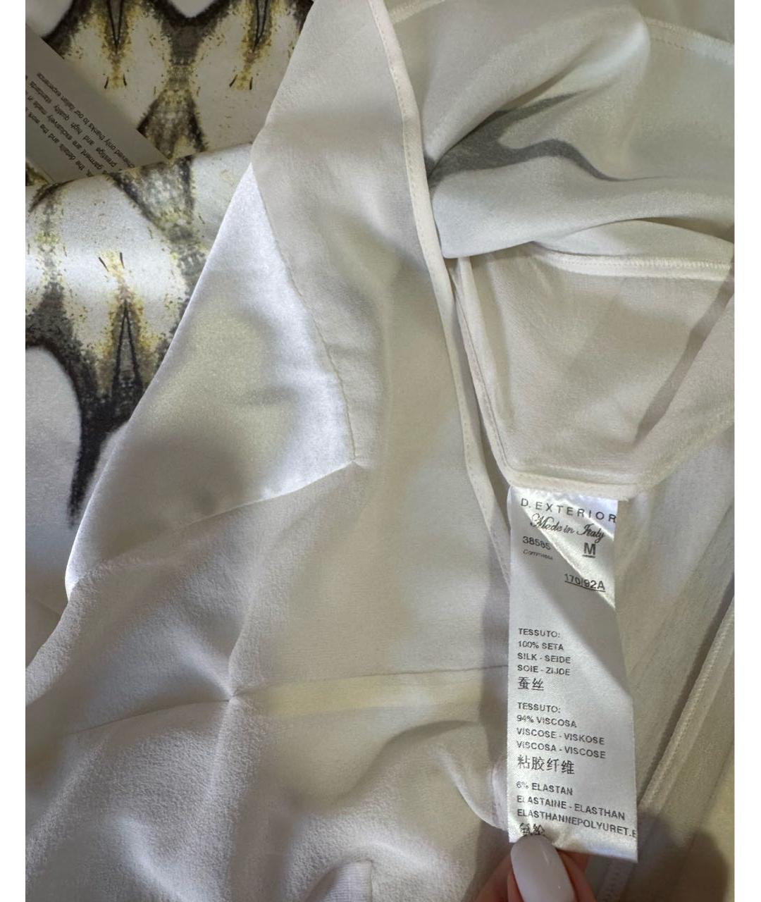 D.EXTERIOR Белая шелковая футболка, фото 8