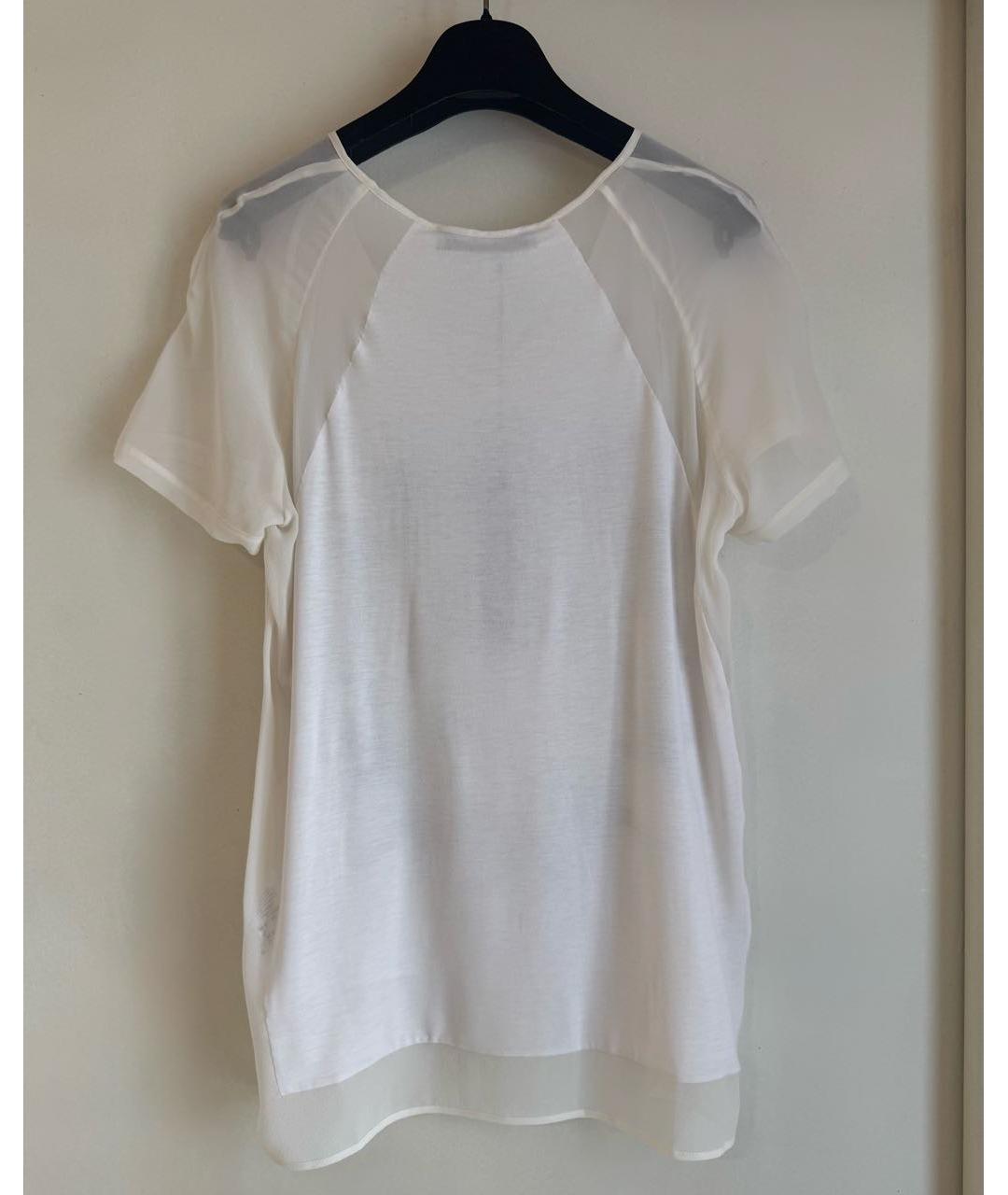 D.EXTERIOR Белая шелковая футболка, фото 6