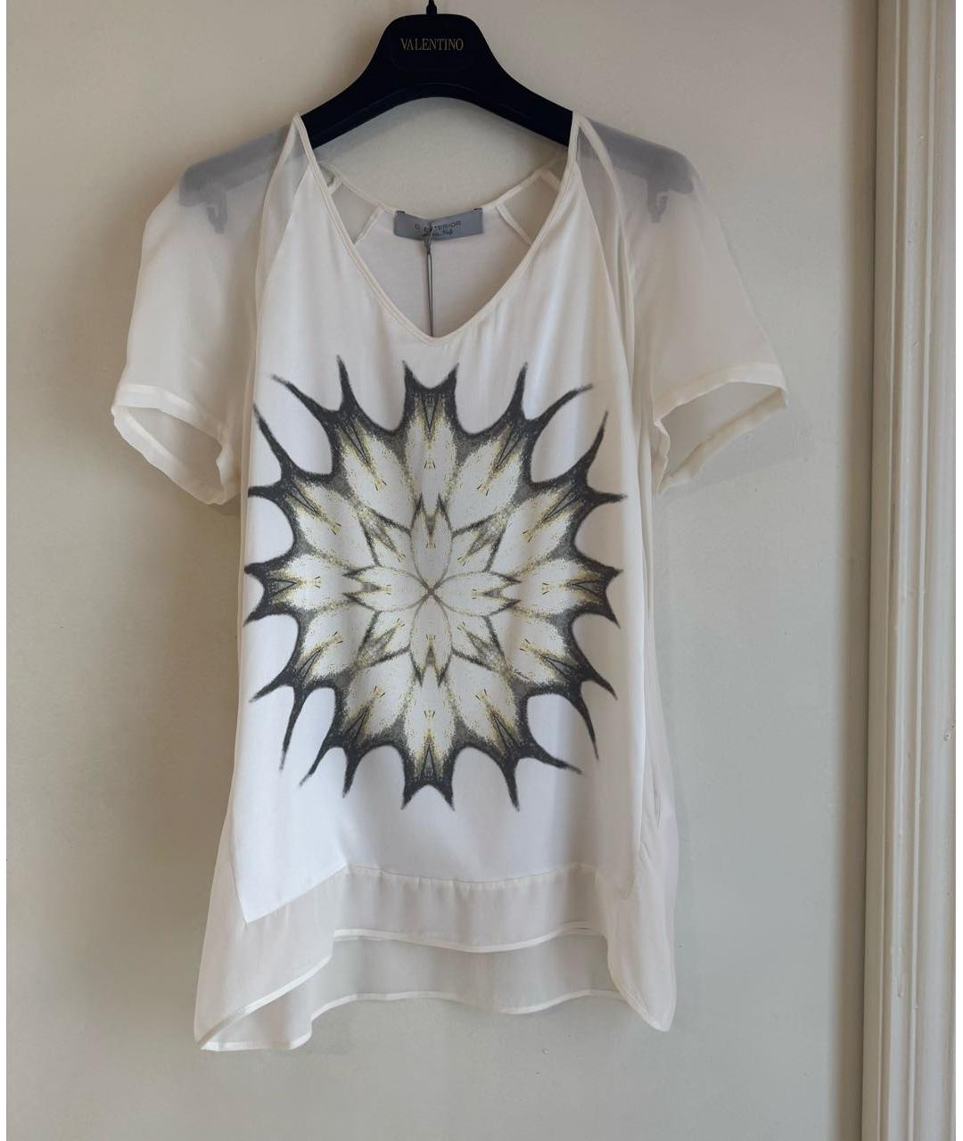 D.EXTERIOR Белая шелковая футболка, фото 9