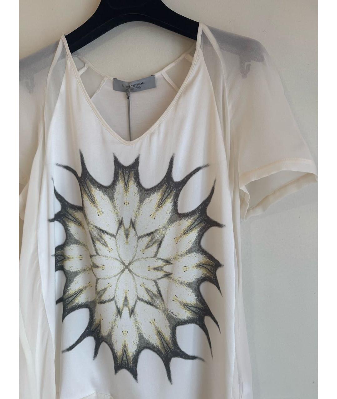D.EXTERIOR Белая шелковая футболка, фото 5
