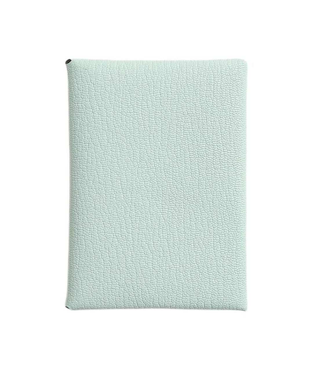 HERMES Салатовый кожаный кардхолдер, фото 1