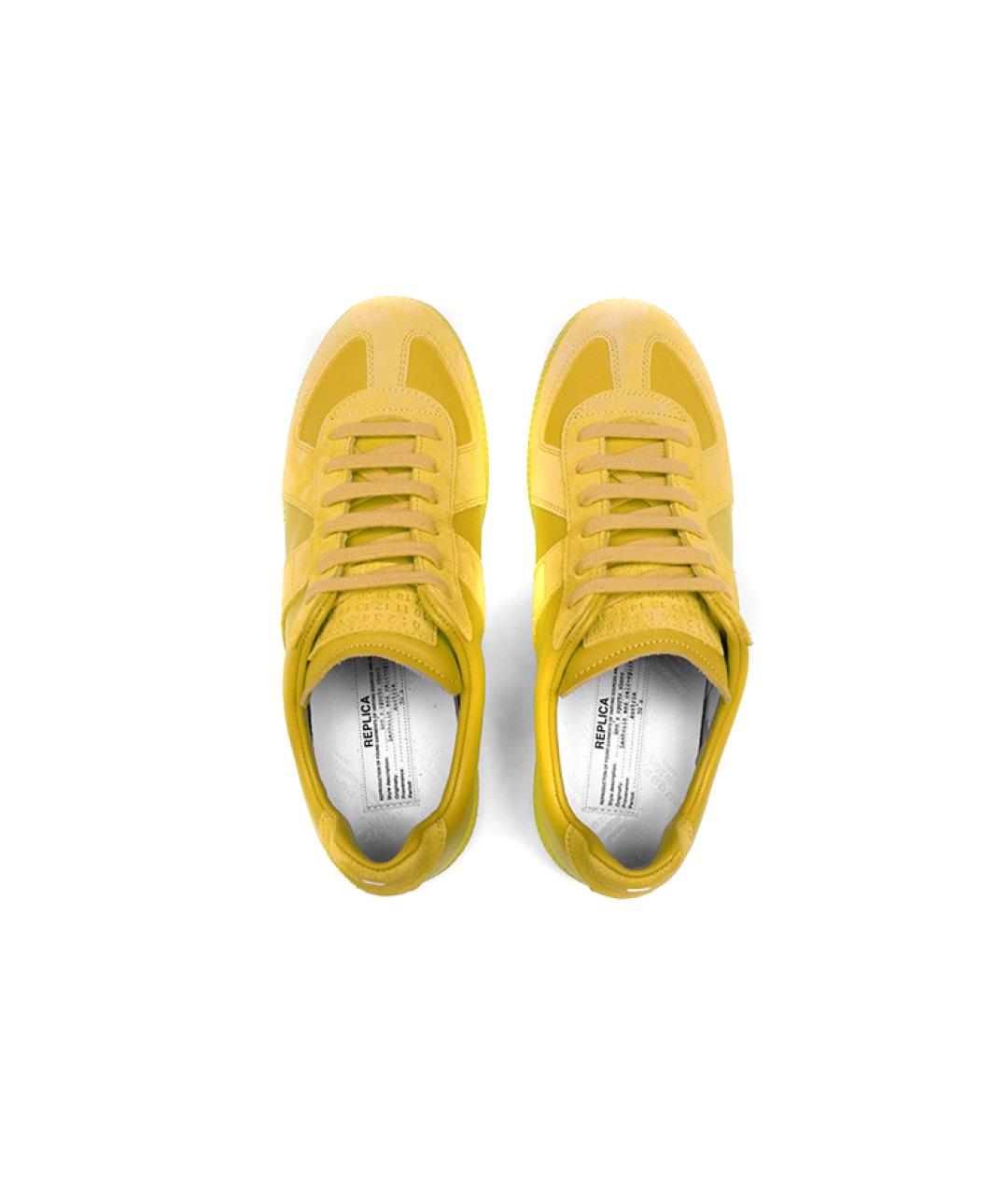 MAISON MARGIELA Желтые кеды, фото 4