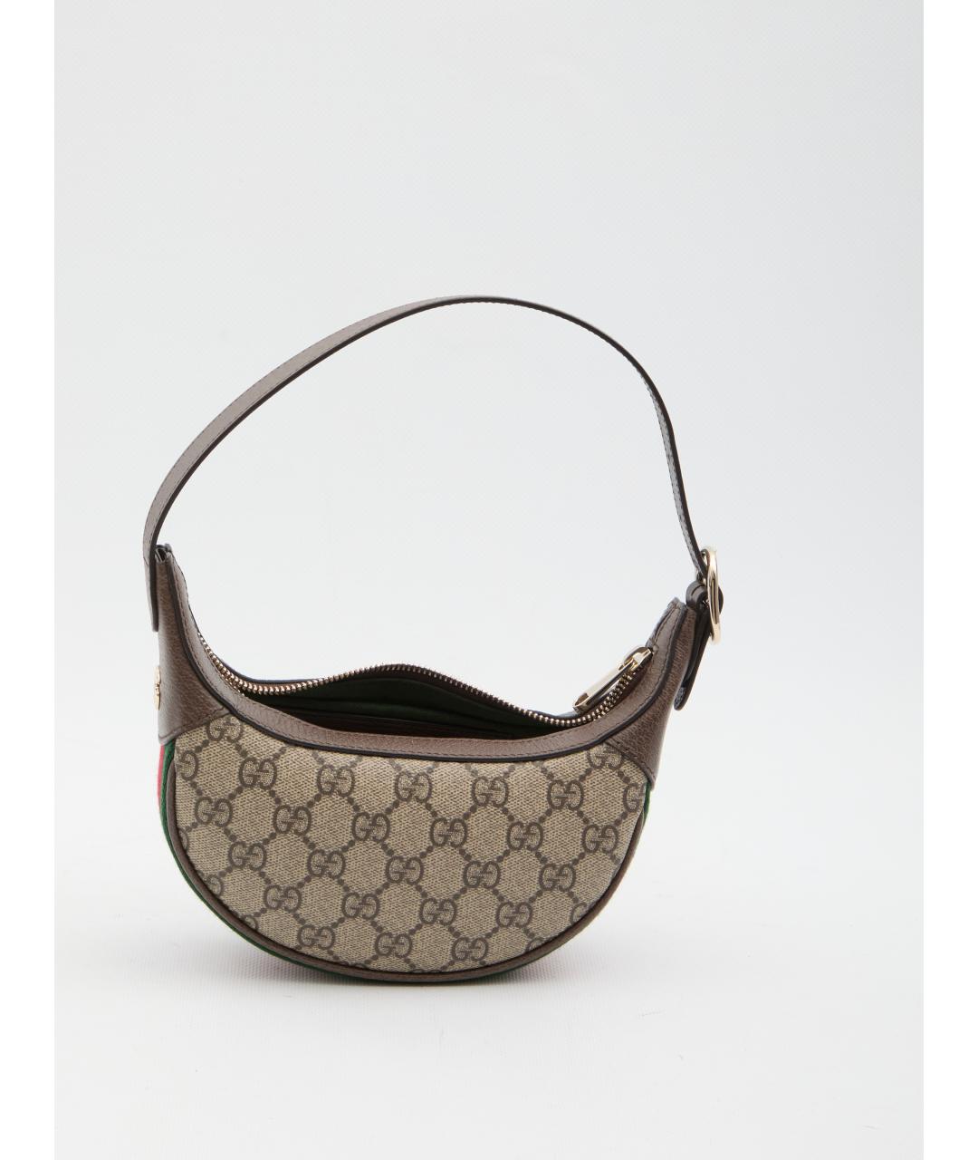 GUCCI Бежевая сумка с короткими ручками, фото 4