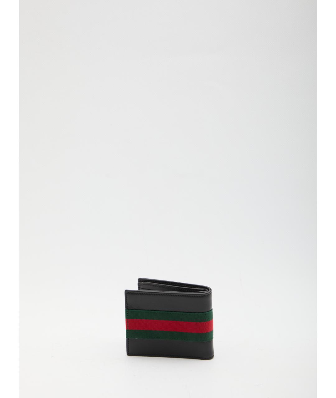 GUCCI Черный кожаный кошелек, фото 2