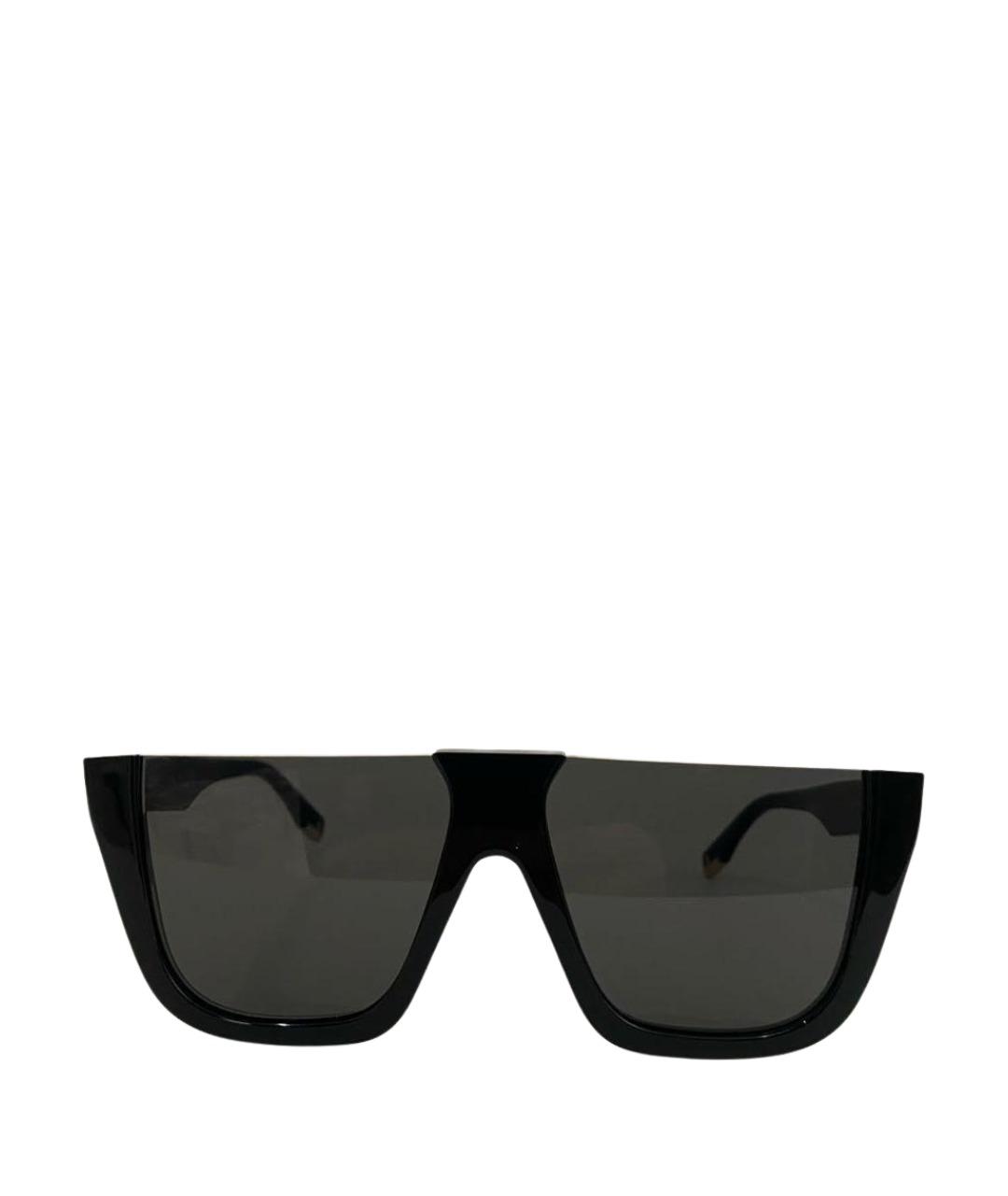 FENDI Черные пластиковые солнцезащитные очки, фото 1