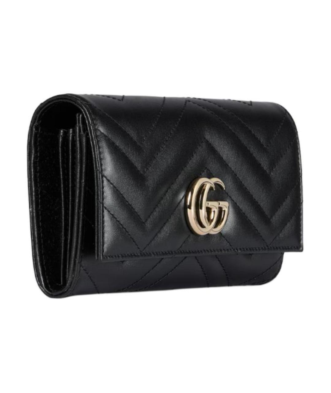 GUCCI Черный кожаный кошелек, фото 2