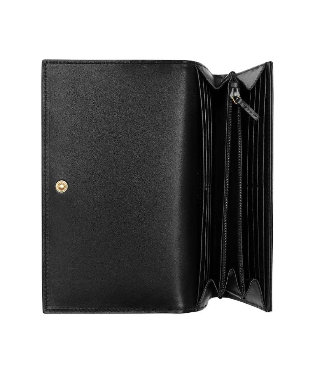 GUCCI Черный кожаный кошелек, фото 4