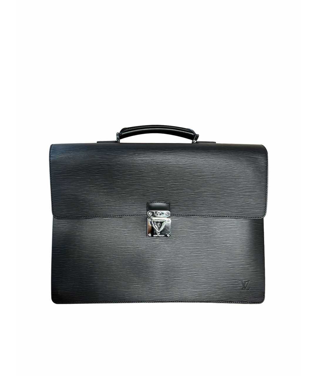 LOUIS VUITTON PRE-OWNED Черный кожаный портфель, фото 1
