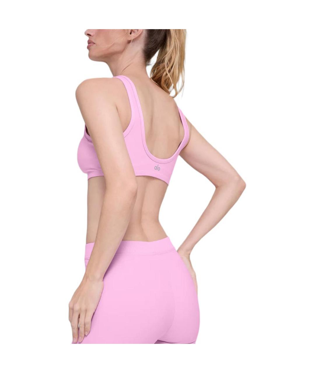 ALO YOGA Розовая майка, фото 2
