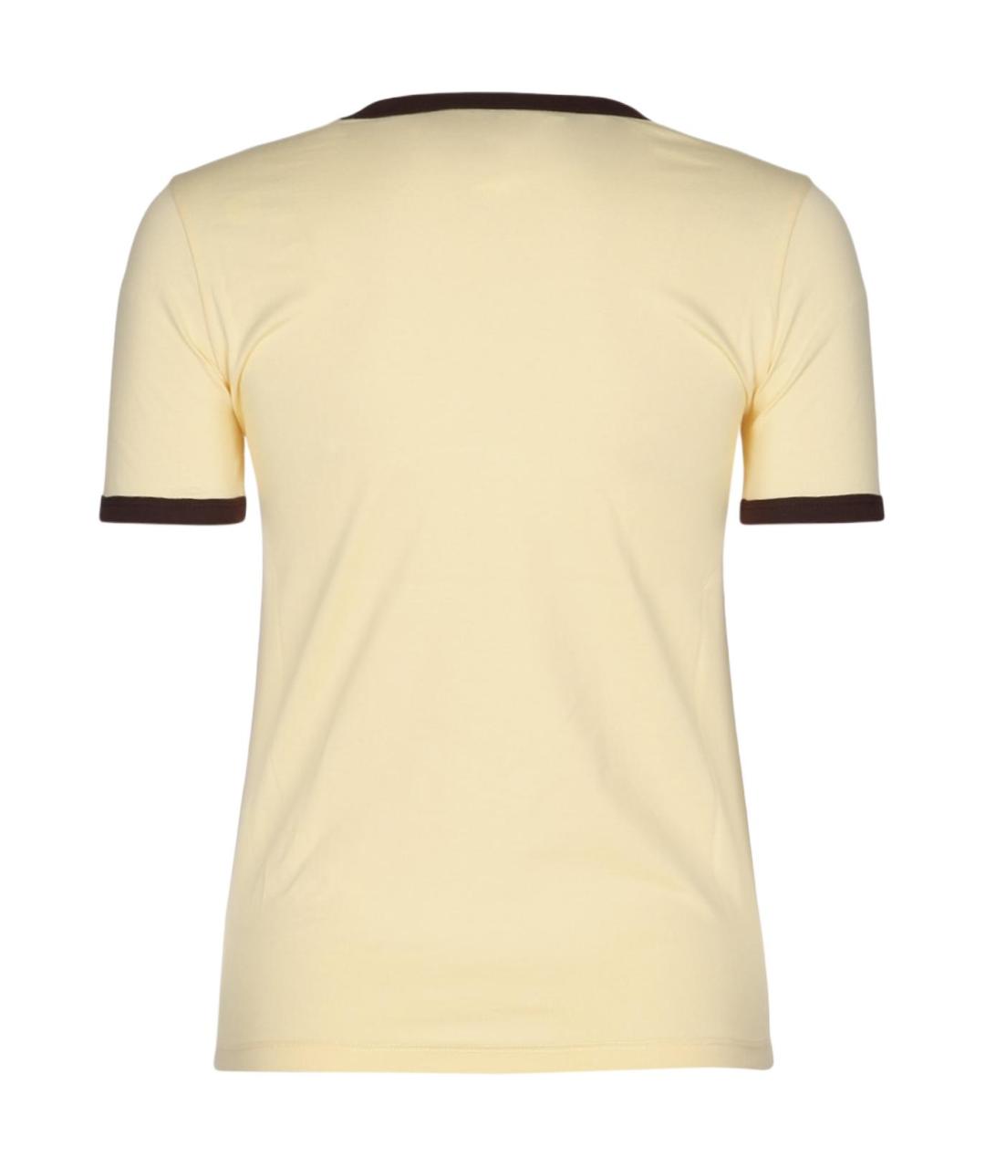 CELINE Желтая футболка, фото 2