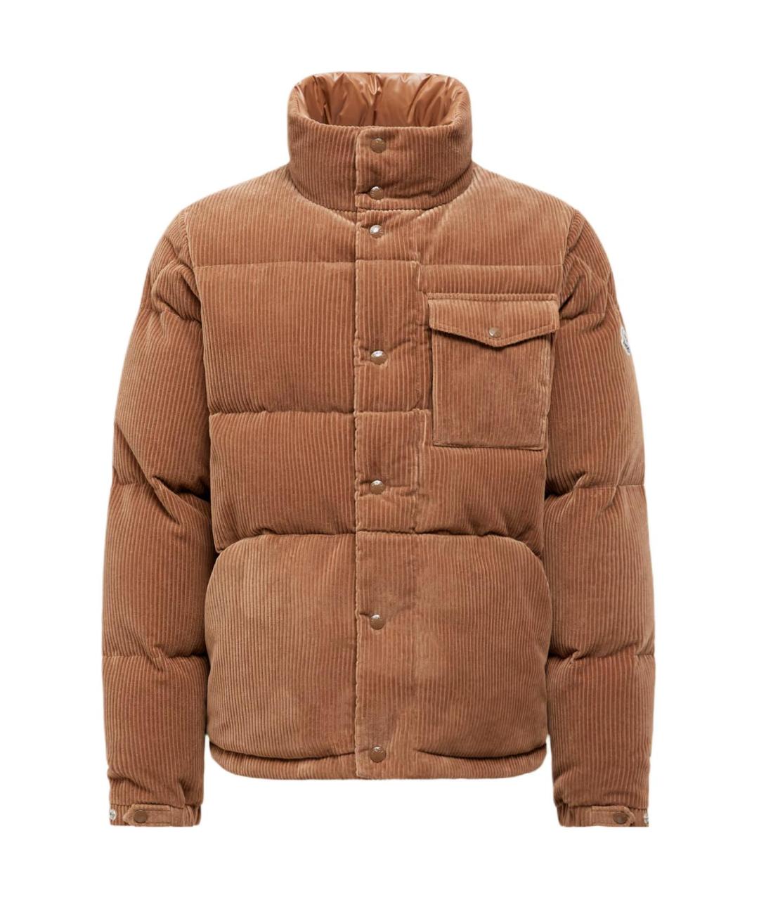 MONCLER Коричневый пуховик, фото 1