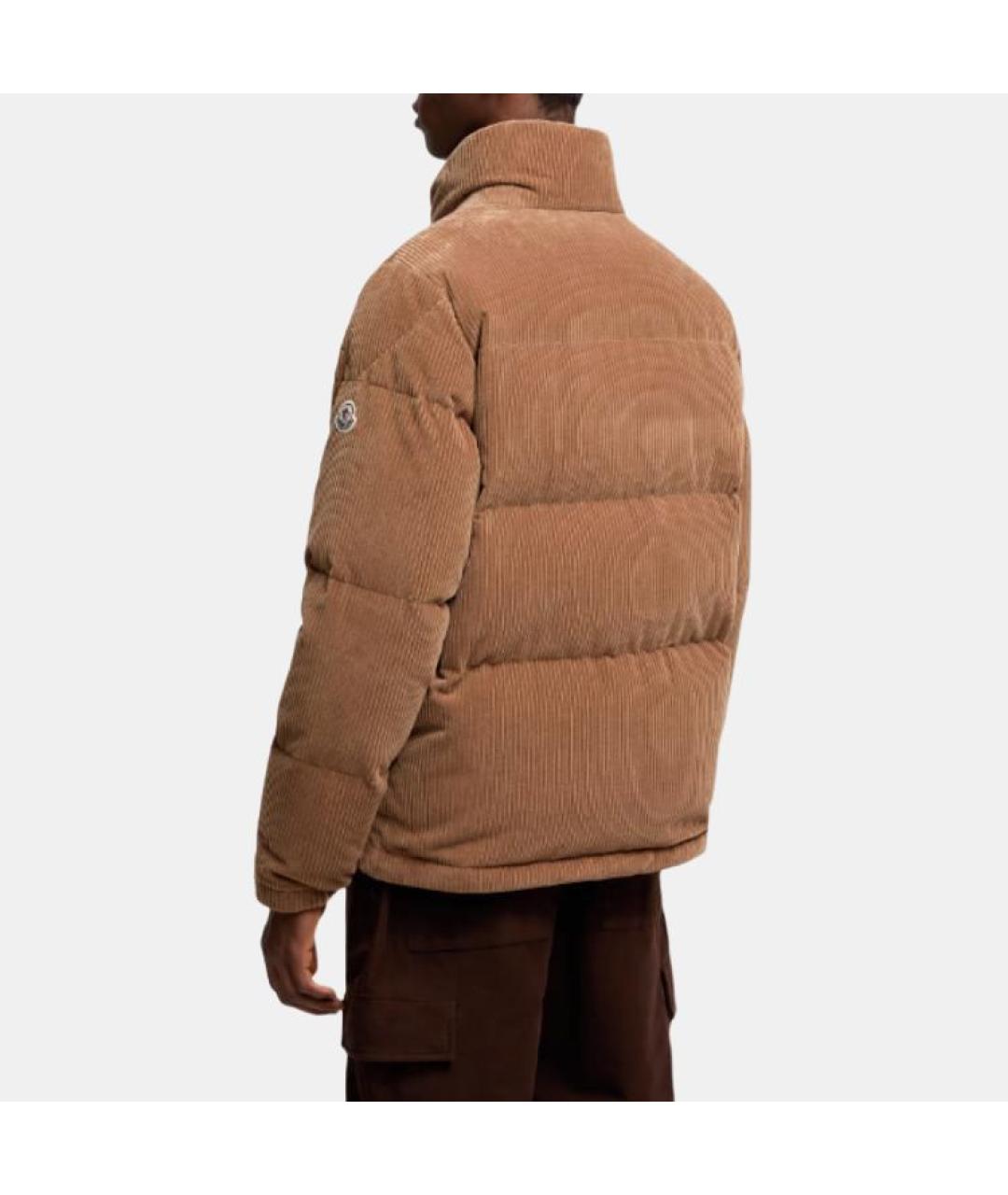 MONCLER Коричневый пуховик, фото 2