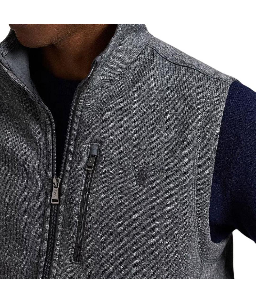 POLO RALPH LAUREN Серый полиэстеровый жилет, фото 5