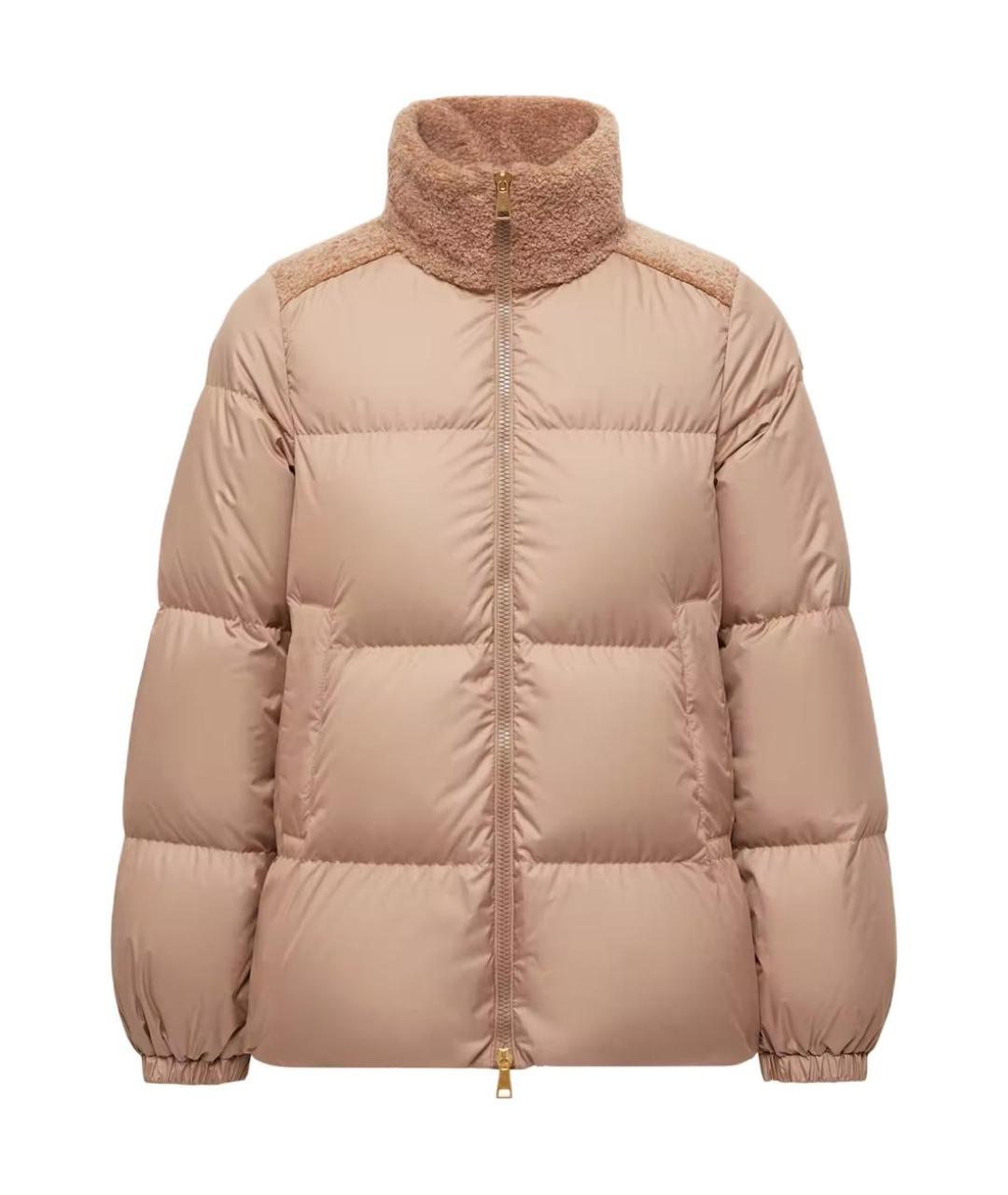 MONCLER Бежевый пуховик, фото 1