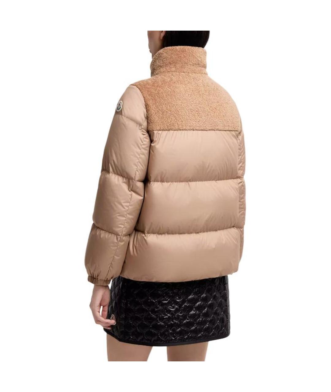 MONCLER Бежевый пуховик, фото 4