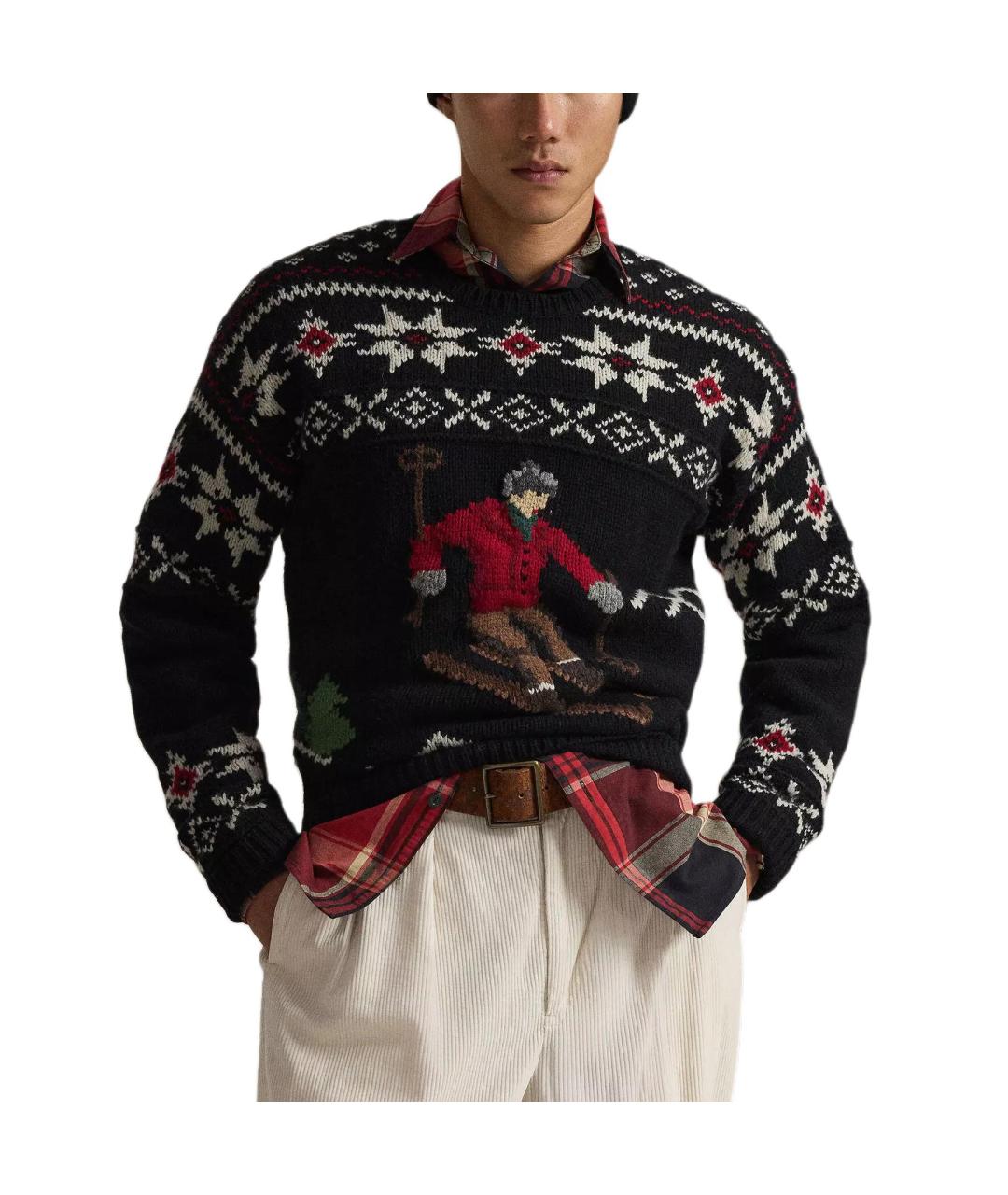 POLO RALPH LAUREN Черный джемпер / свитер, фото 2