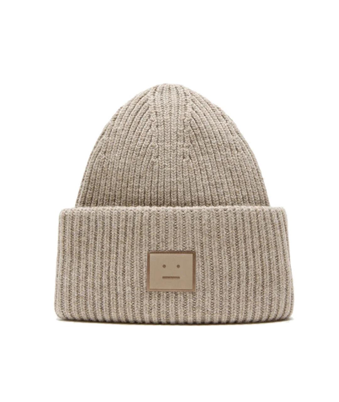 ACNE STUDIOS Бежевая шапка, фото 1