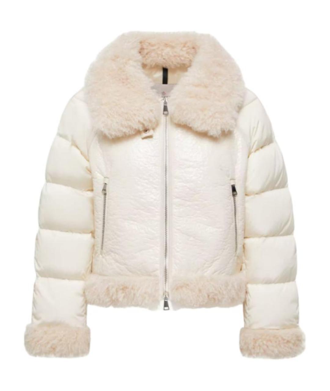 MONCLER Бежевый пуховик, фото 1