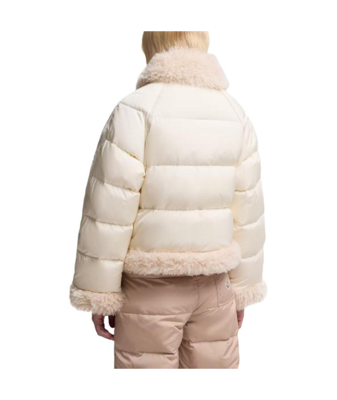 MONCLER Бежевый пуховик, фото 4