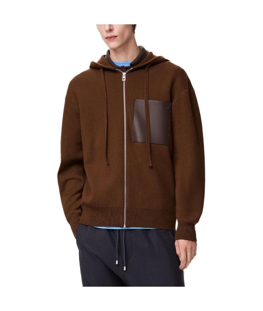 LOEWE Коричневый джемпер / свитер, фото 2