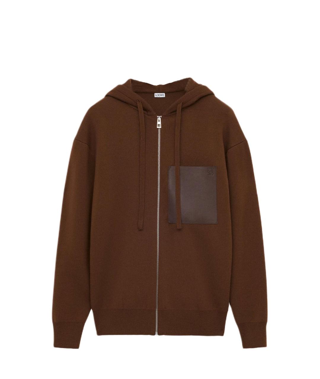 LOEWE Коричневый джемпер / свитер, фото 1