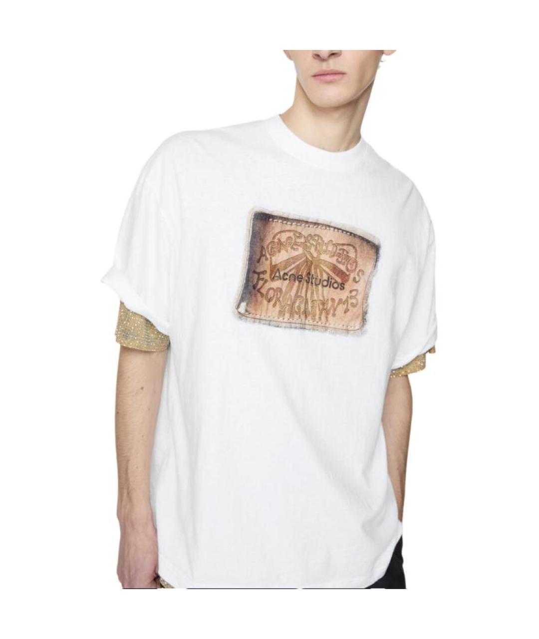ACNE STUDIOS Белая футболка, фото 5