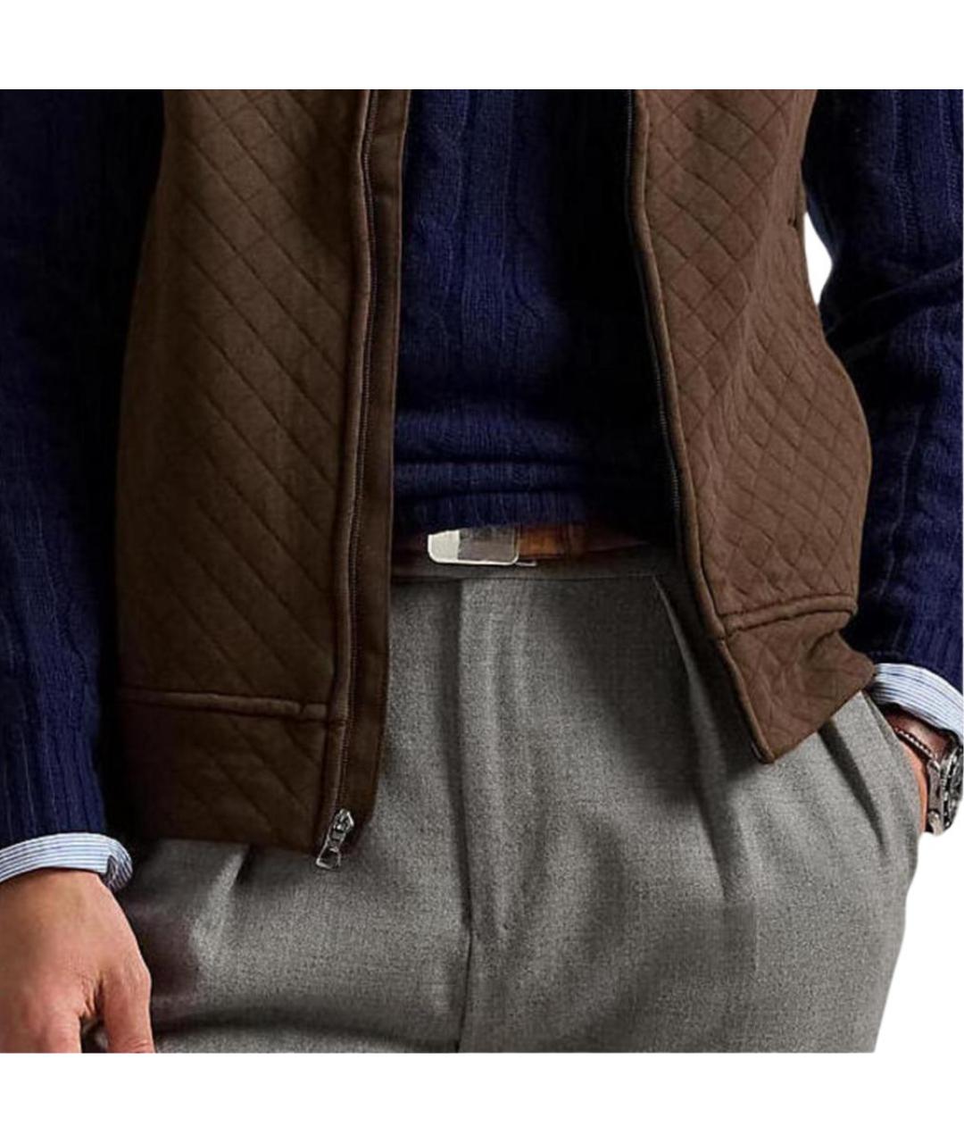 POLO RALPH LAUREN Коричневый жилет, фото 4