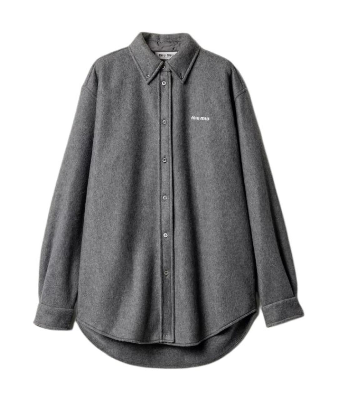MIU MIU Серая рубашка, фото 1