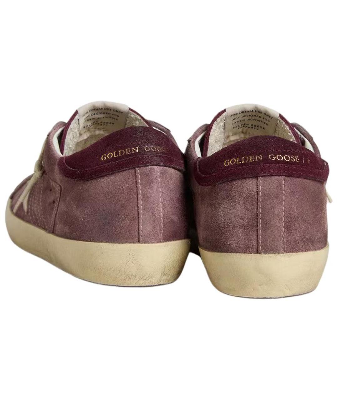 GOLDEN GOOSE DELUXE BRAND Фиолетовые замшевые кроссовки, фото 5