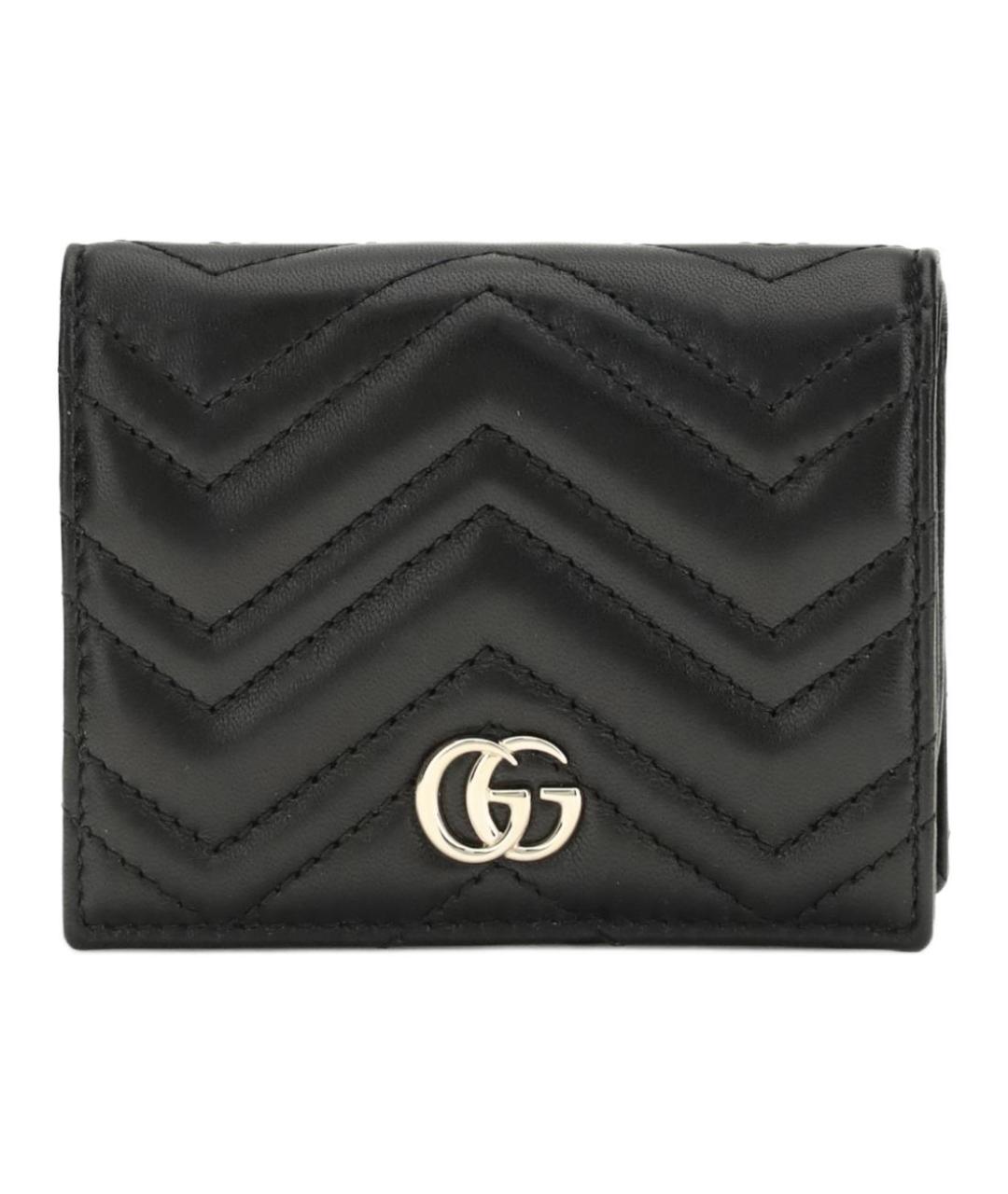 GUCCI Черный кожаный кошелек, фото 1