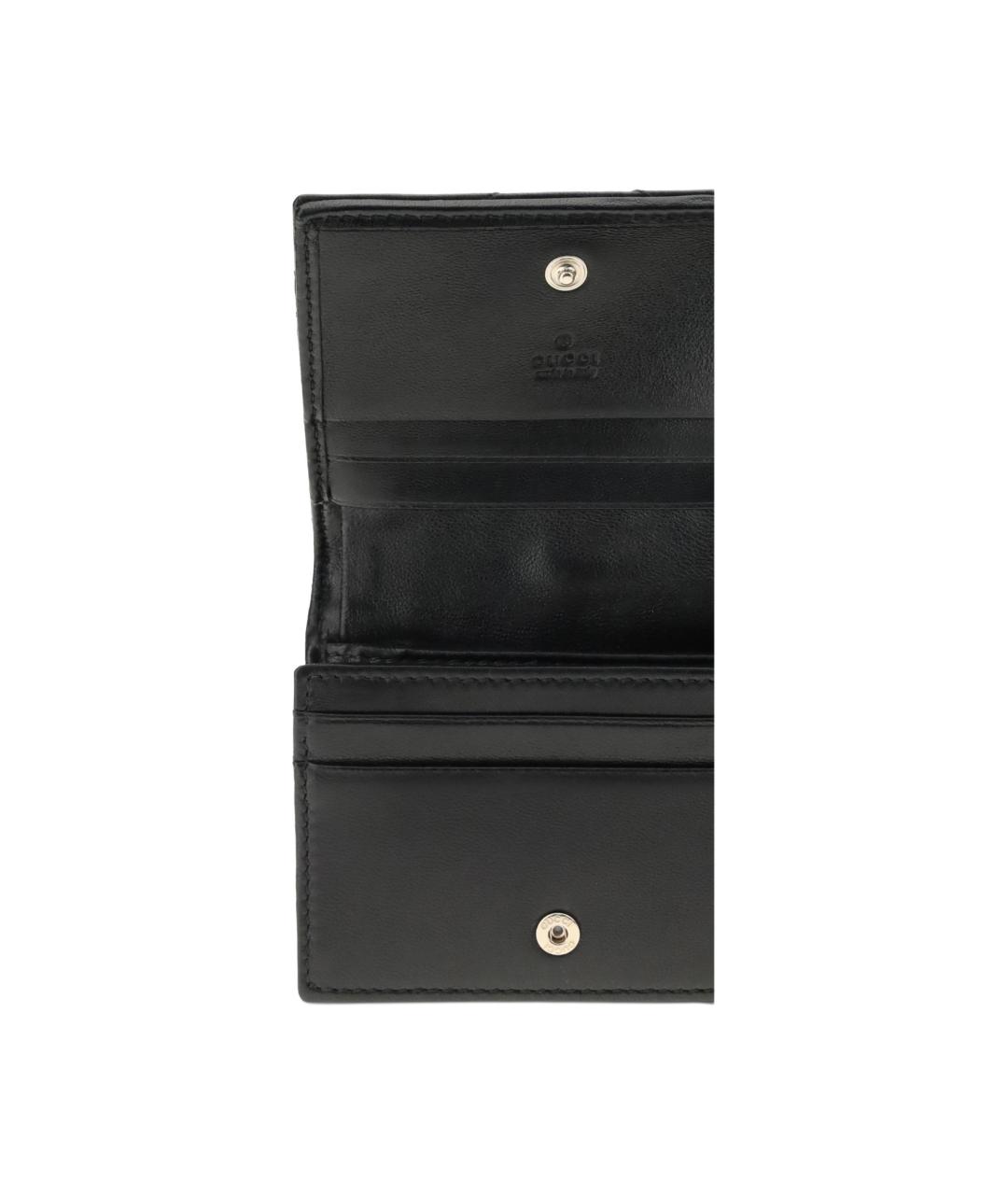 GUCCI Черный кожаный кошелек, фото 3