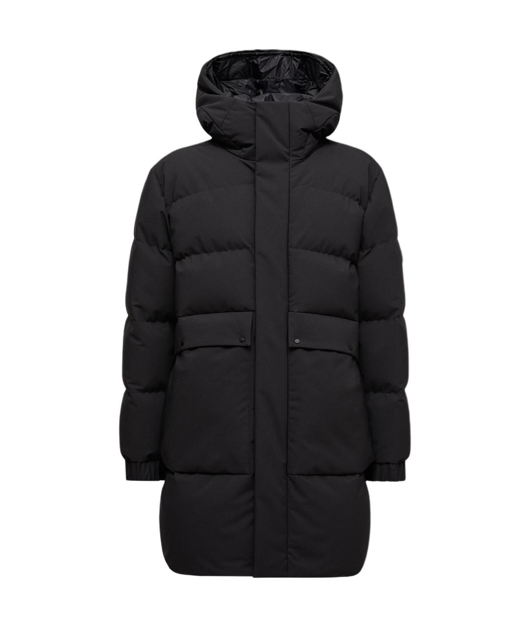 MONCLER Черный пуховик, фото 1