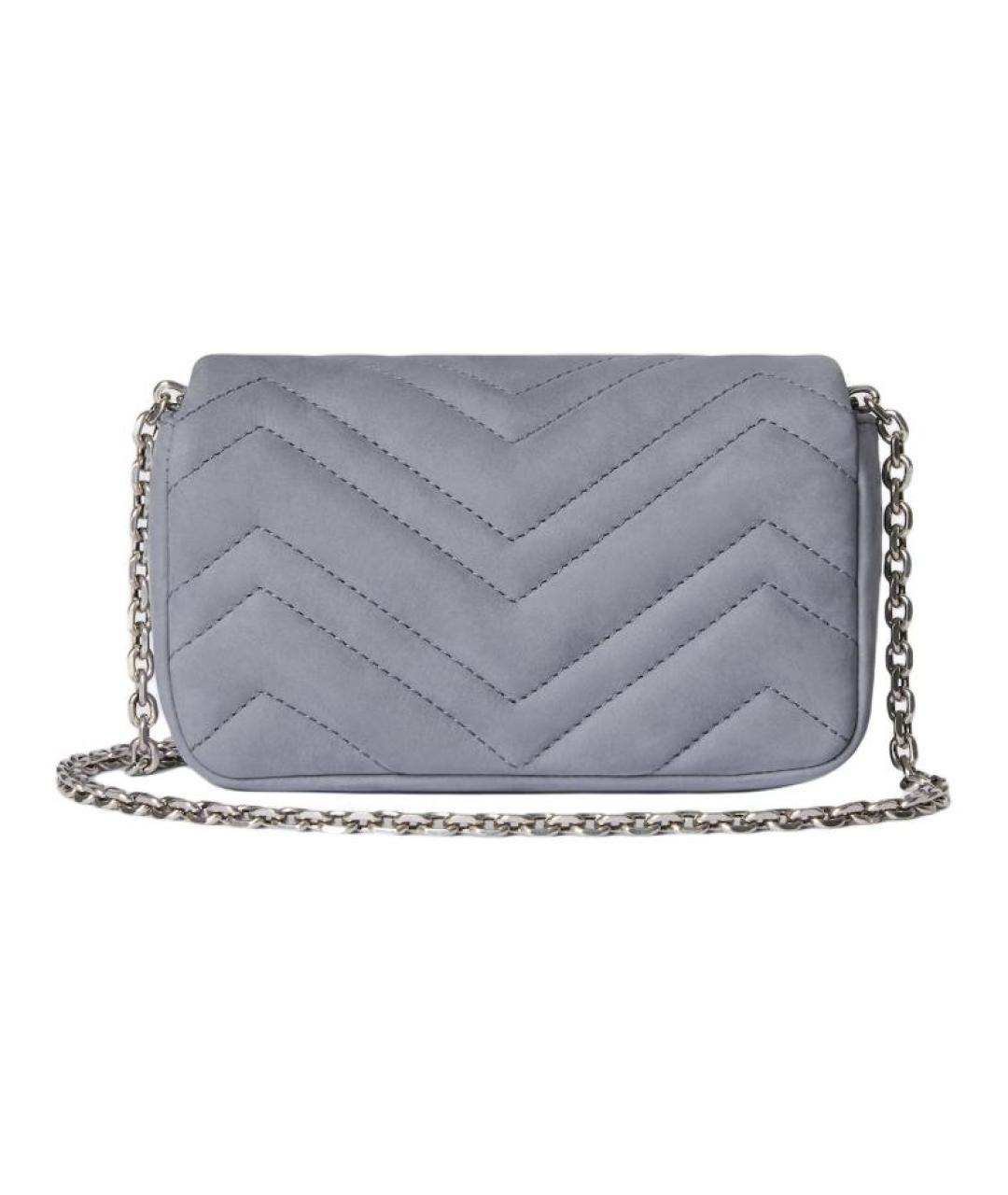 GUCCI Серая кожаная сумка через плечо, фото 3