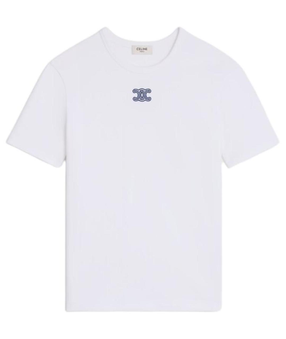 CELINE Белая футболка, фото 1