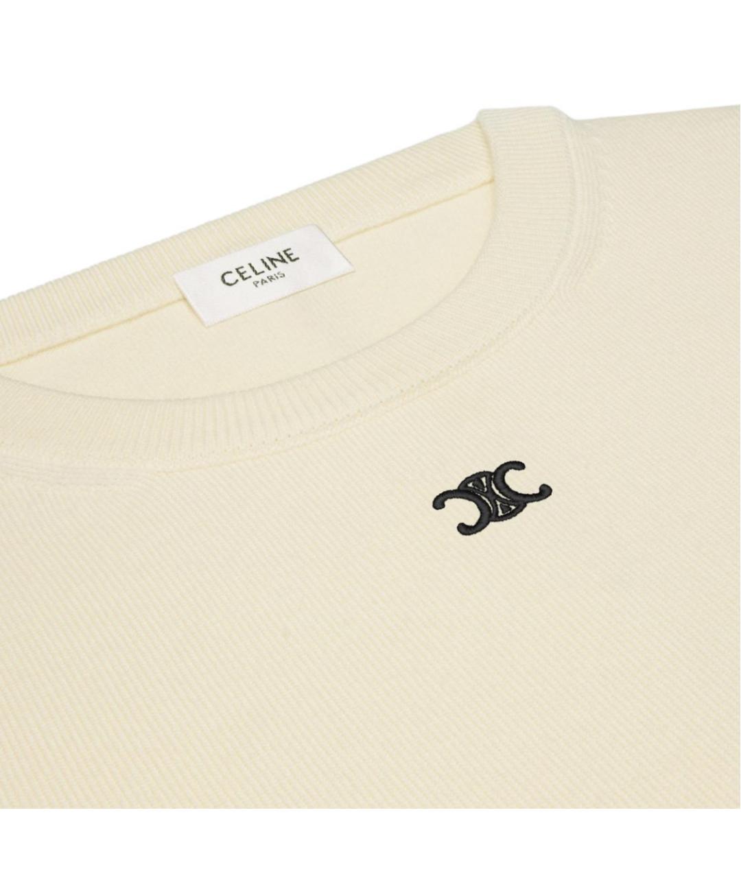 CELINE Бежевая майка, фото 3