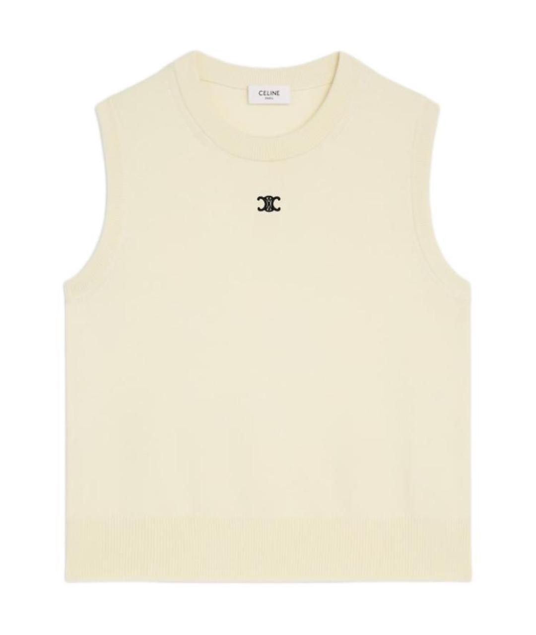 CELINE Бежевая майка, фото 1