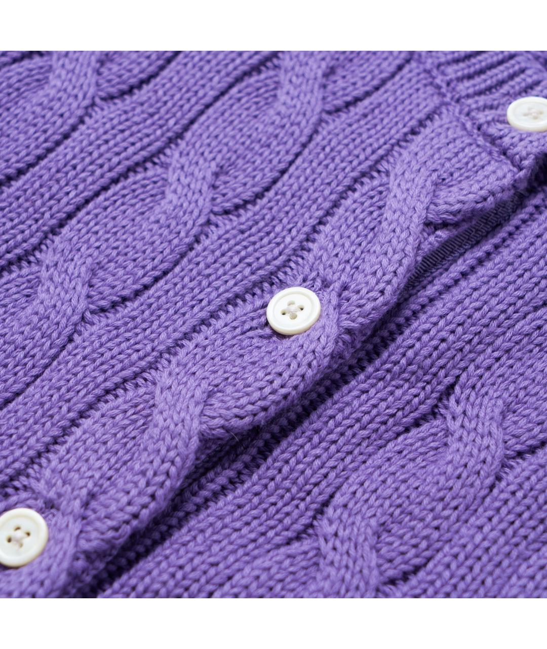 POLO RALPH LAUREN Фиолетовый кардиган, фото 4