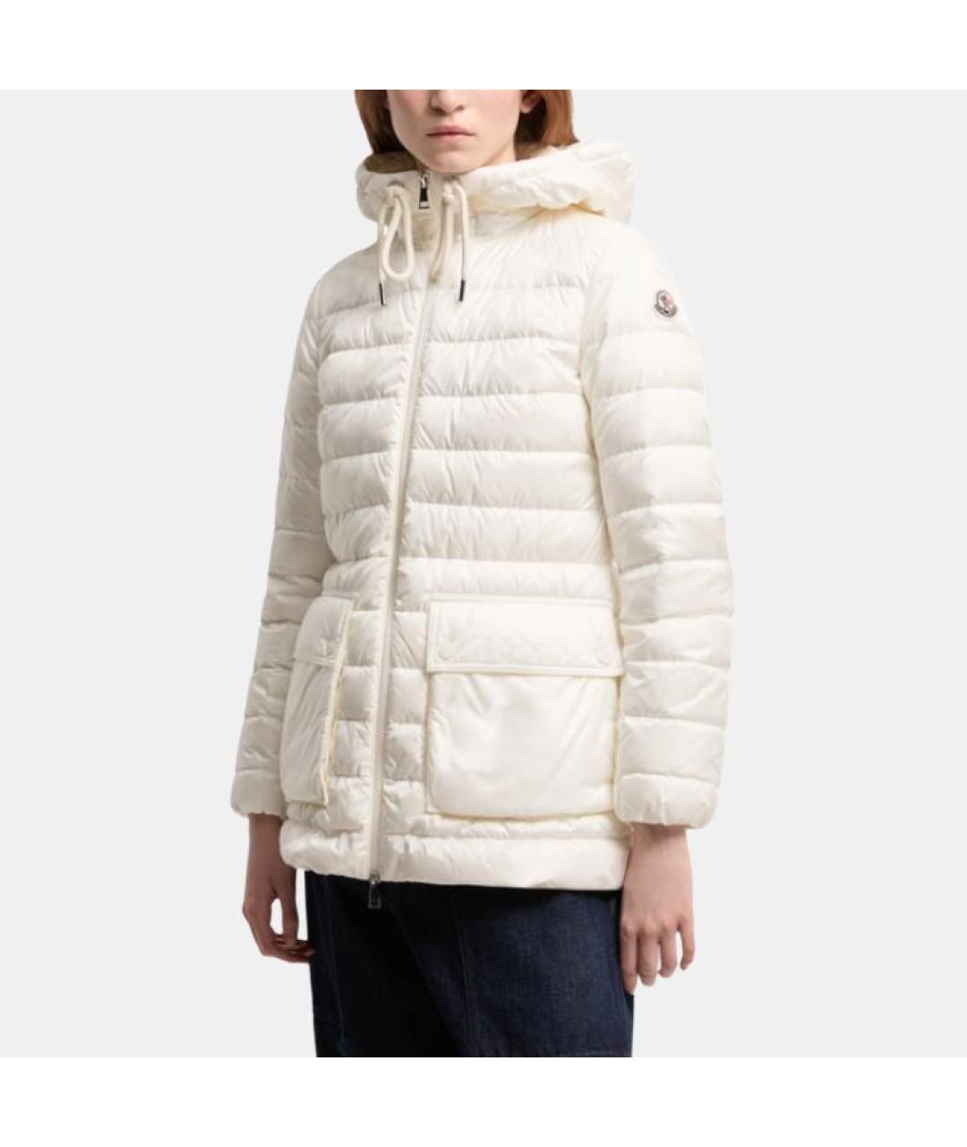 MONCLER Белый пуховик, фото 4