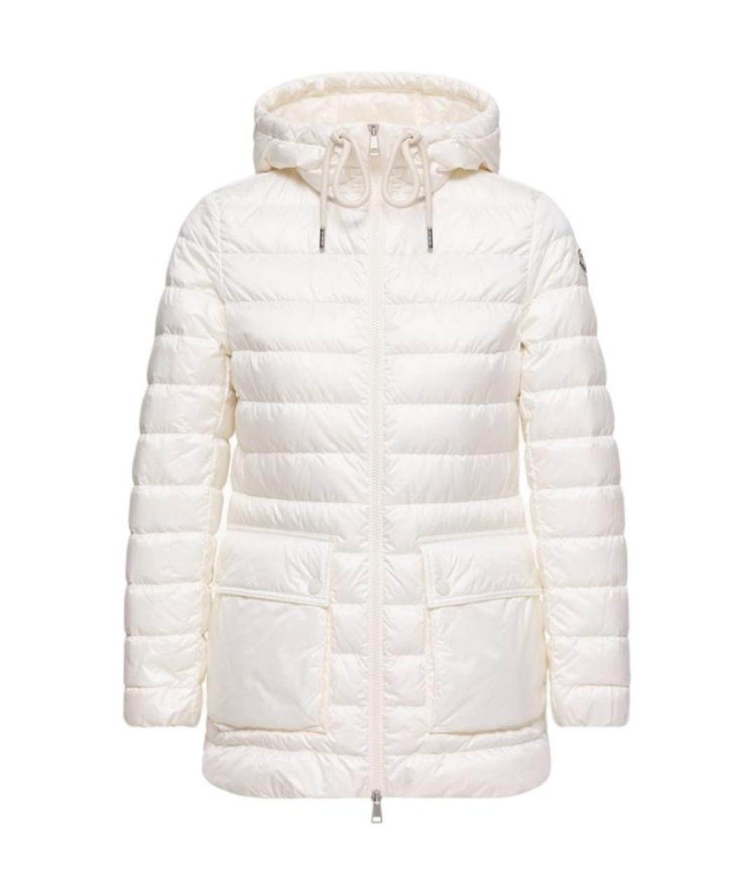 MONCLER Белый пуховик, фото 1
