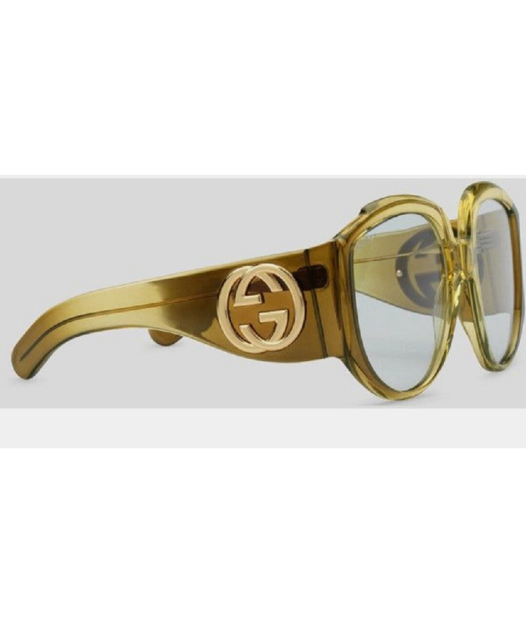 GUCCI Зеленые пластиковые солнцезащитные очки, фото 2