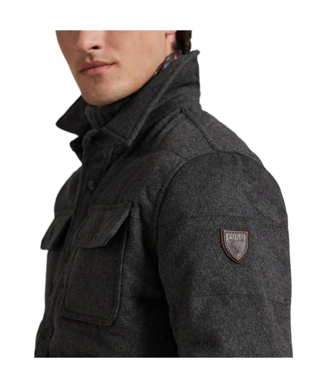POLO RALPH LAUREN Серый пуховик, фото 2