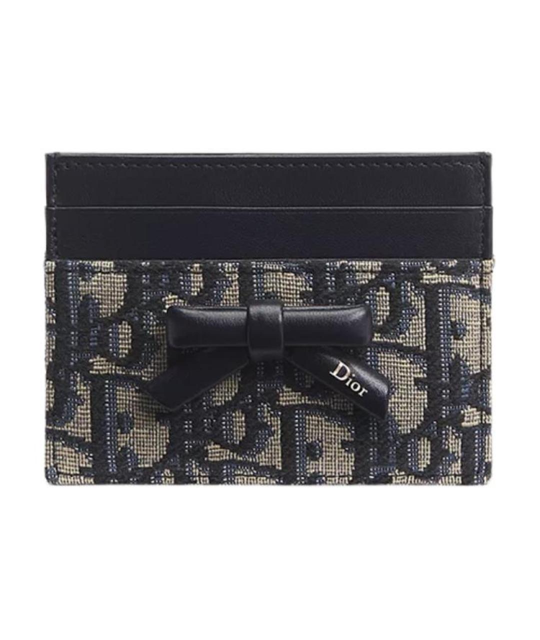 CHRISTIAN DIOR Темно-синий кардхолдер, фото 1