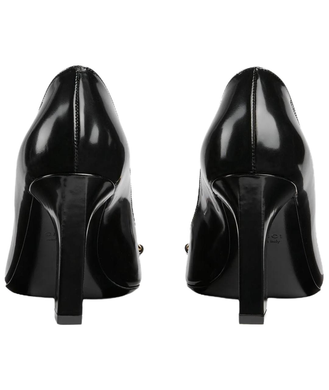 GUCCI Черные кожаные туфли, фото 5