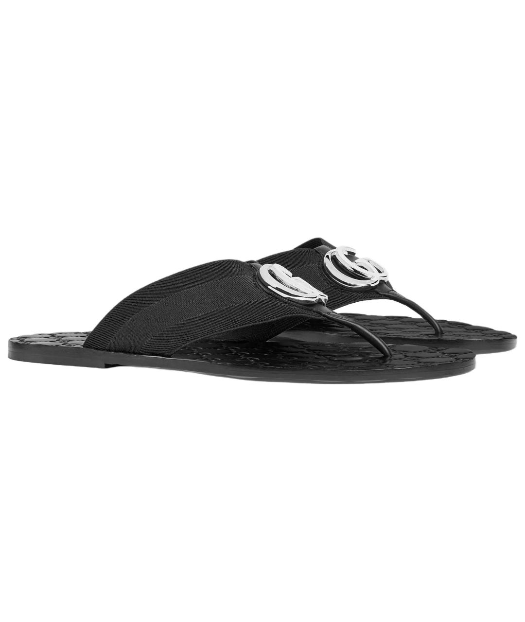 GUCCI Черные шлепанцы, фото 3