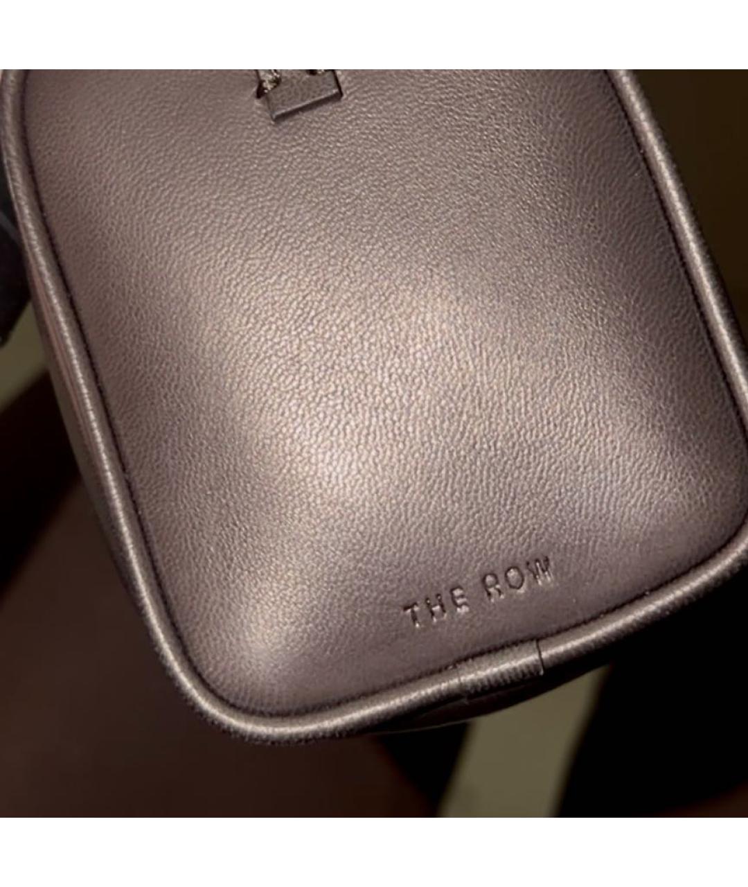 THE ROW Коричневая кожаная сумка с короткими ручками, фото 7
